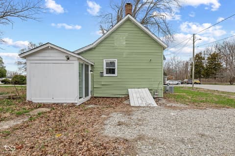 Backyard at 9712 N Price Street, Knightsville, IN