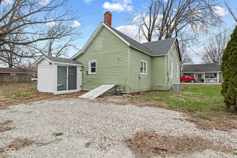 Backyard at 9712 N Price Street, Knightsville, IN