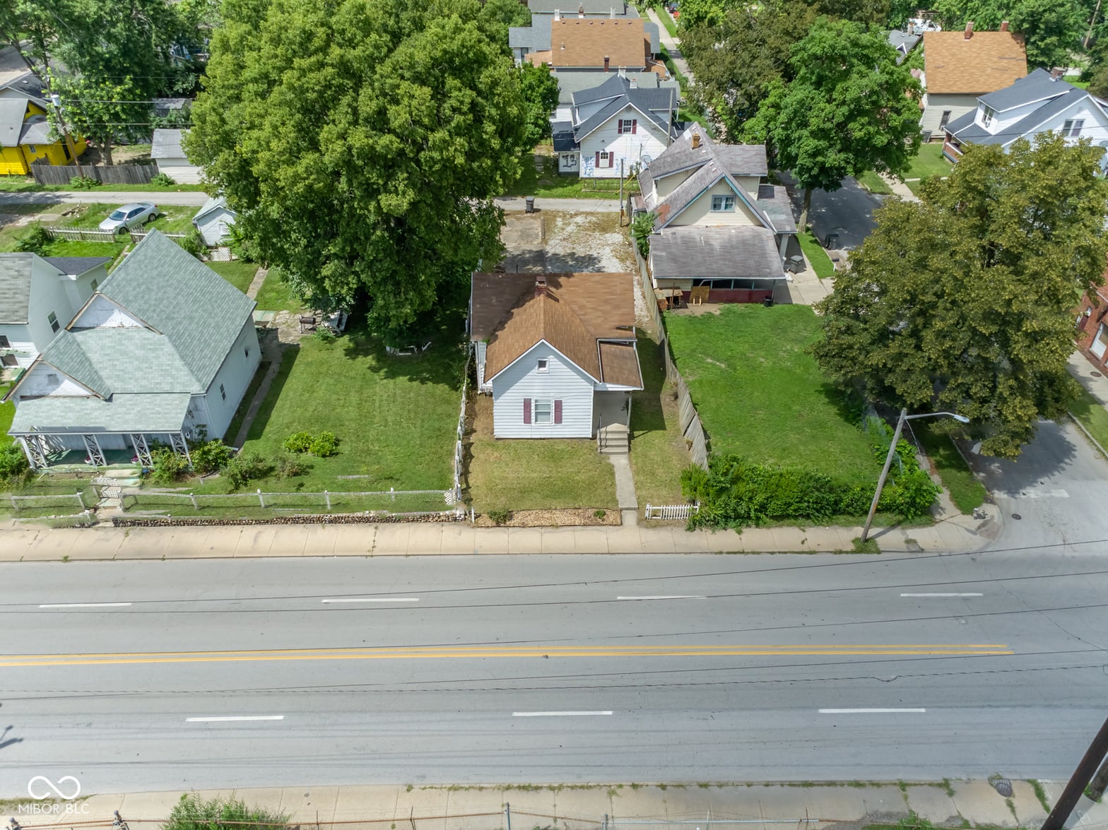Aerial view at 2808 W 10th Street, Indianapolis, IN