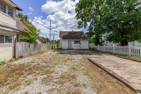 Backyard at 2808 W 10th Street, Indianapolis, IN