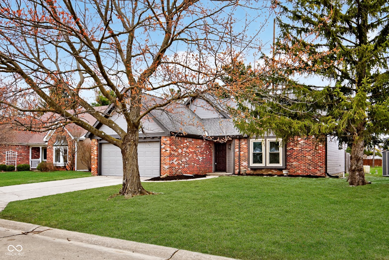 Front exterior at 7750 Hollow Ridge Circle, Indianapolis, IN
