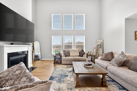 Living room at 12338 French Cattle Way, Noblesville, IN