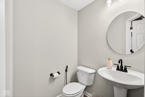 Bathroom at 12338 French Cattle Way, Noblesville, IN — Modern updated bathroom with contemporary fixtures.