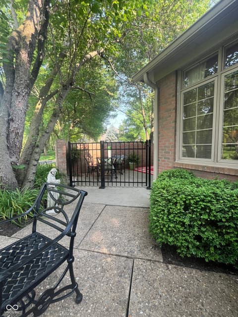 Outdoor living area at 1700 Pathway Drive S, Greenwood, IN