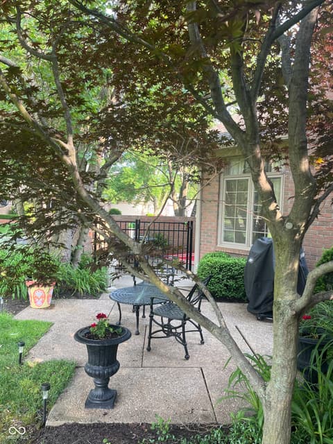 Outdoor living area at 1700 Pathway Drive S, Greenwood, IN