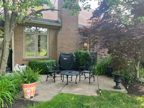 Outdoor living area at 1700 Pathway Drive S, Greenwood, IN