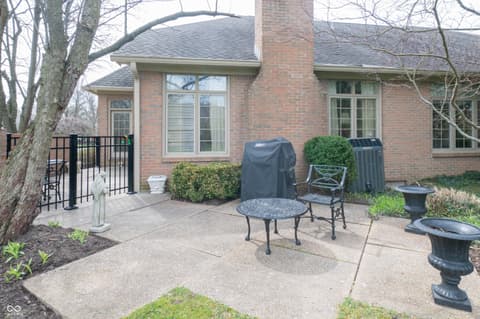 Outdoor living area at 1700 Pathway Drive S, Greenwood, IN
