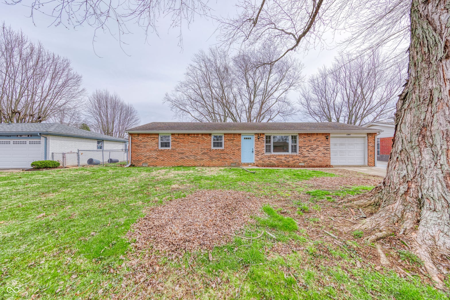 Front exterior at 1304 Douglas Lane, Anderson, IN