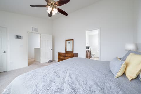 Primary bedroom at 4036 Poplar Drive, Whitestown, IN