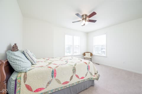 Bedroom at 4036 Poplar Drive, Whitestown, IN