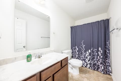 Bathroom at 4036 Poplar Drive, Whitestown, IN