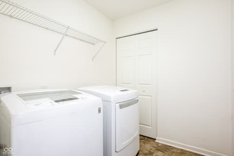 Laundry room at 4036 Poplar Drive, Whitestown, IN