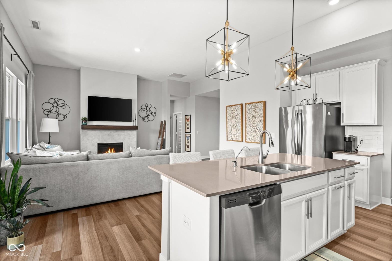 Modern open-concept kitchen with premium finishes and island.