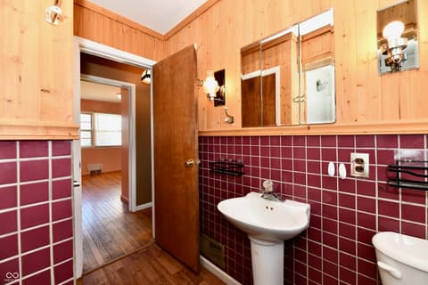 Bathroom at 20 E North Street, New Palestine, IN