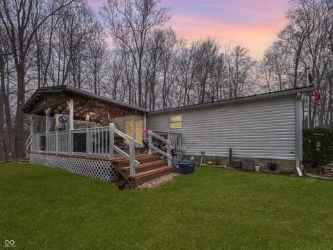 Backyard at 119 Sugar Run Road, Bedford, IN