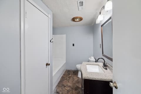 Bathroom at 1517 W Us Highway 136, Crawfordsville, IN