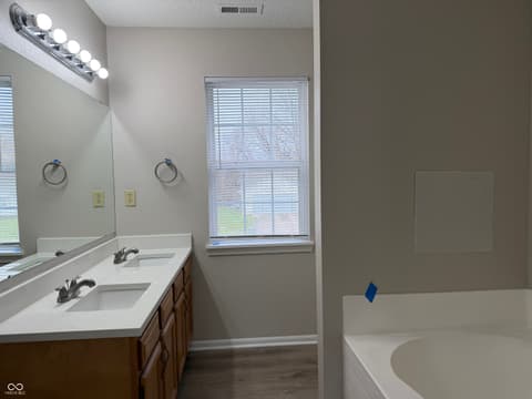 Primary bathroom at 6339 Cradle River Drive, Indianapolis, IN