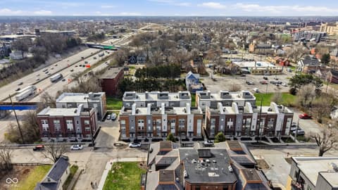 Aerial view at 745 Bates Street, Indianapolis, IN