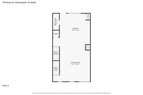 Floor Plan — 745 Bates Street, Indianapolis, IN
