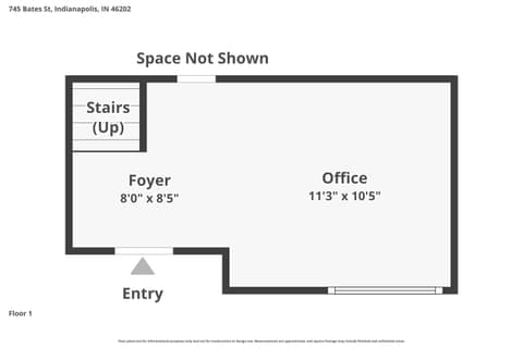 Floor Plan — 745 Bates Street, Indianapolis, IN
