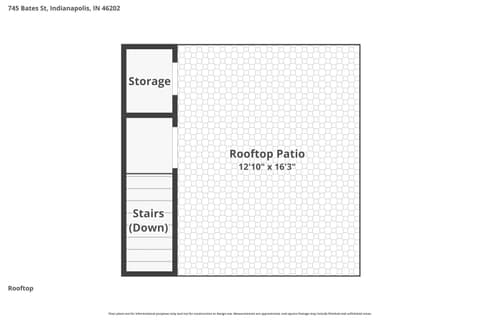 Floor Plan — 745 Bates Street, Indianapolis, IN