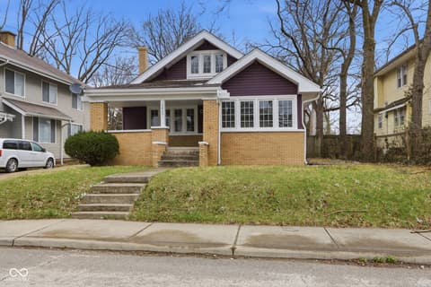 Front exterior at 3825 Carrollton Avenue, Indianapolis, IN