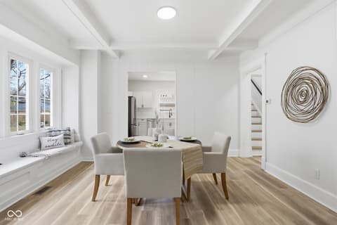 Dining room at 3825 Carrollton Avenue, Indianapolis, IN