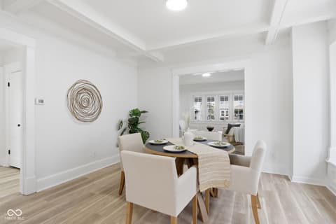 Dining room at 3825 Carrollton Avenue, Indianapolis, IN