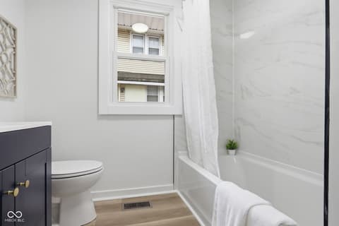 Bathroom at 3825 Carrollton Avenue, Indianapolis, IN