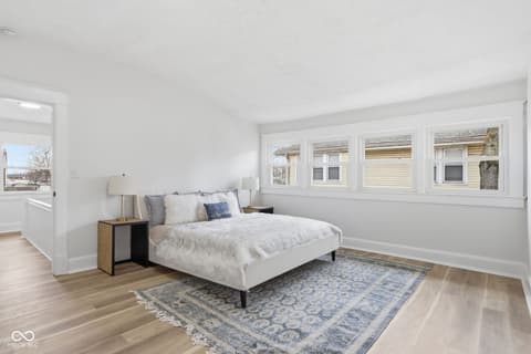Primary bedroom at 3825 Carrollton Avenue, Indianapolis, IN