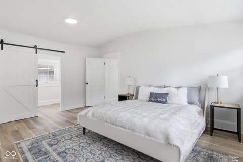 Primary bedroom at 3825 Carrollton Avenue, Indianapolis, IN