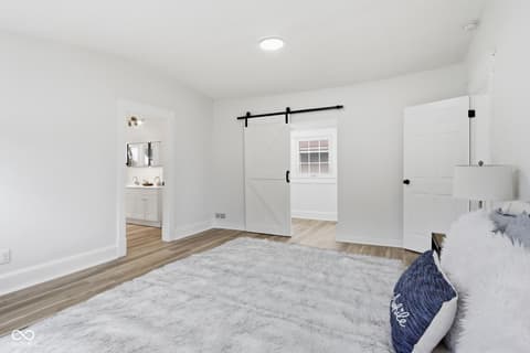 Primary bedroom at 3825 Carrollton Avenue, Indianapolis, IN