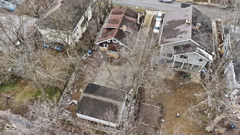 Aerial view at 3825 Carrollton Avenue, Indianapolis, IN