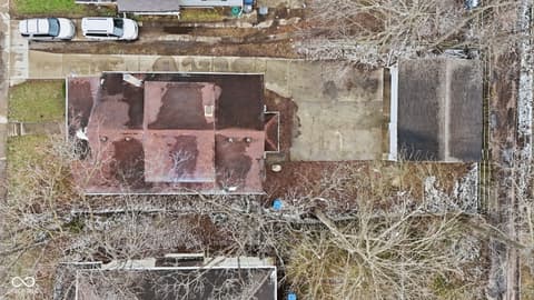 Aerial view at 3825 Carrollton Avenue, Indianapolis, IN