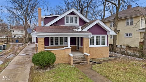 Front exterior at 3825 Carrollton Avenue, Indianapolis, IN