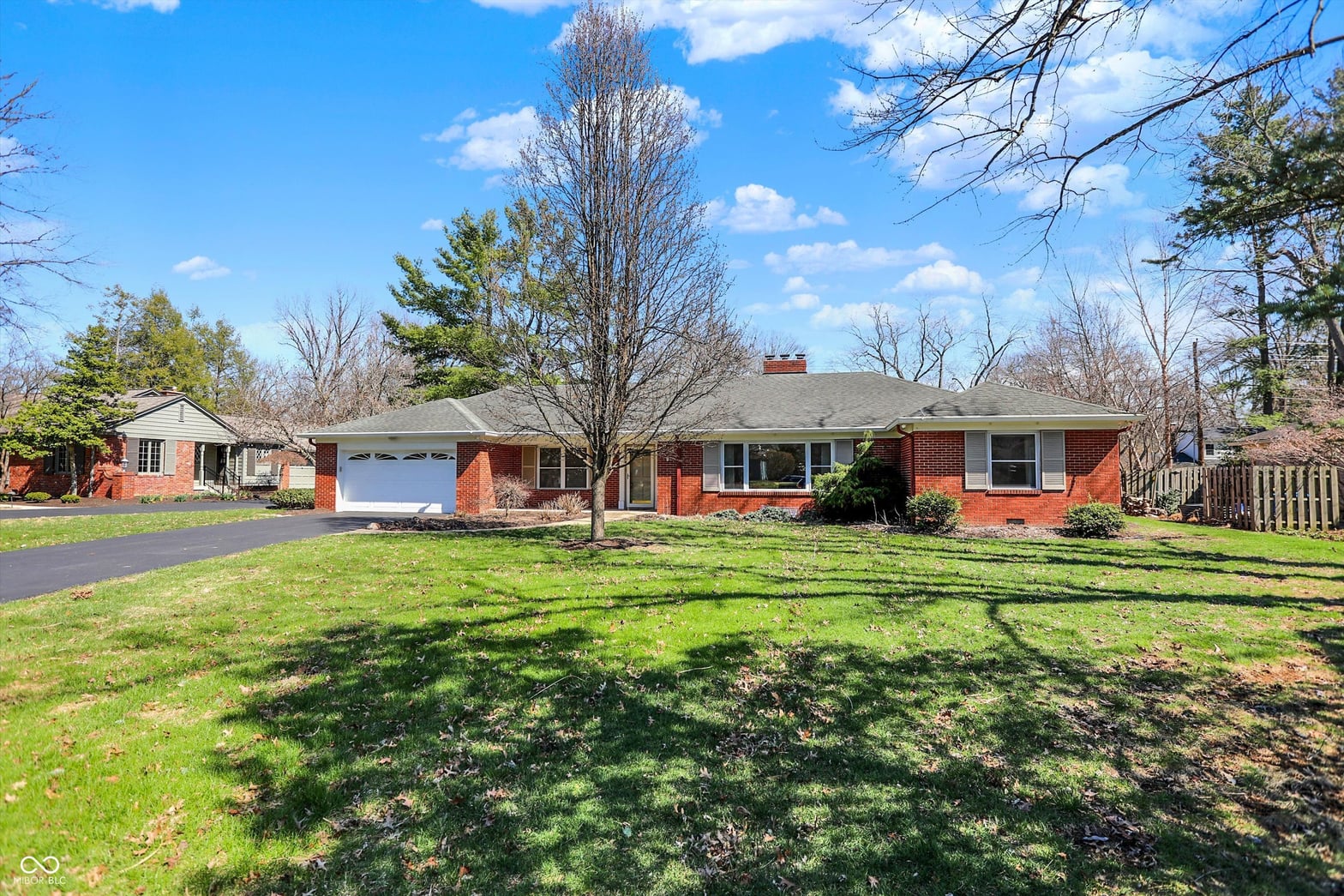 Front exterior at 6361 Sunset Lane, Indianapolis, IN