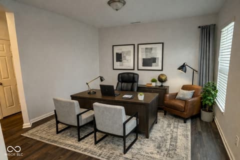 Home office at 4030 Omaha Drive, Bargersville, IN
