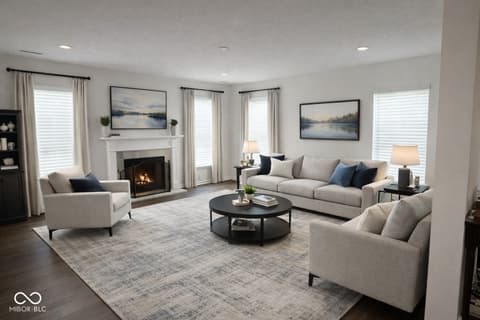 Living room at 4030 Omaha Drive, Bargersville, IN