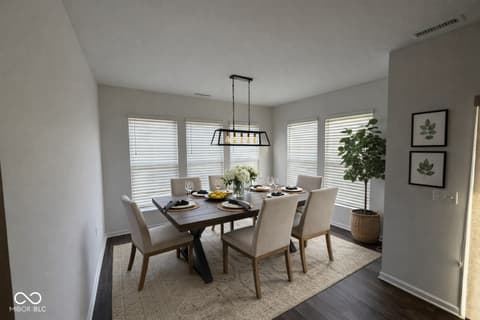 Dining room at 4030 Omaha Drive, Bargersville, IN