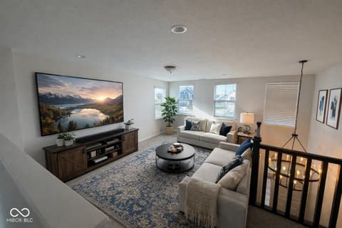 Living room at 4030 Omaha Drive, Bargersville, IN