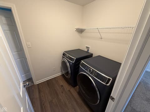 Laundry room at 4030 Omaha Drive, Bargersville, IN