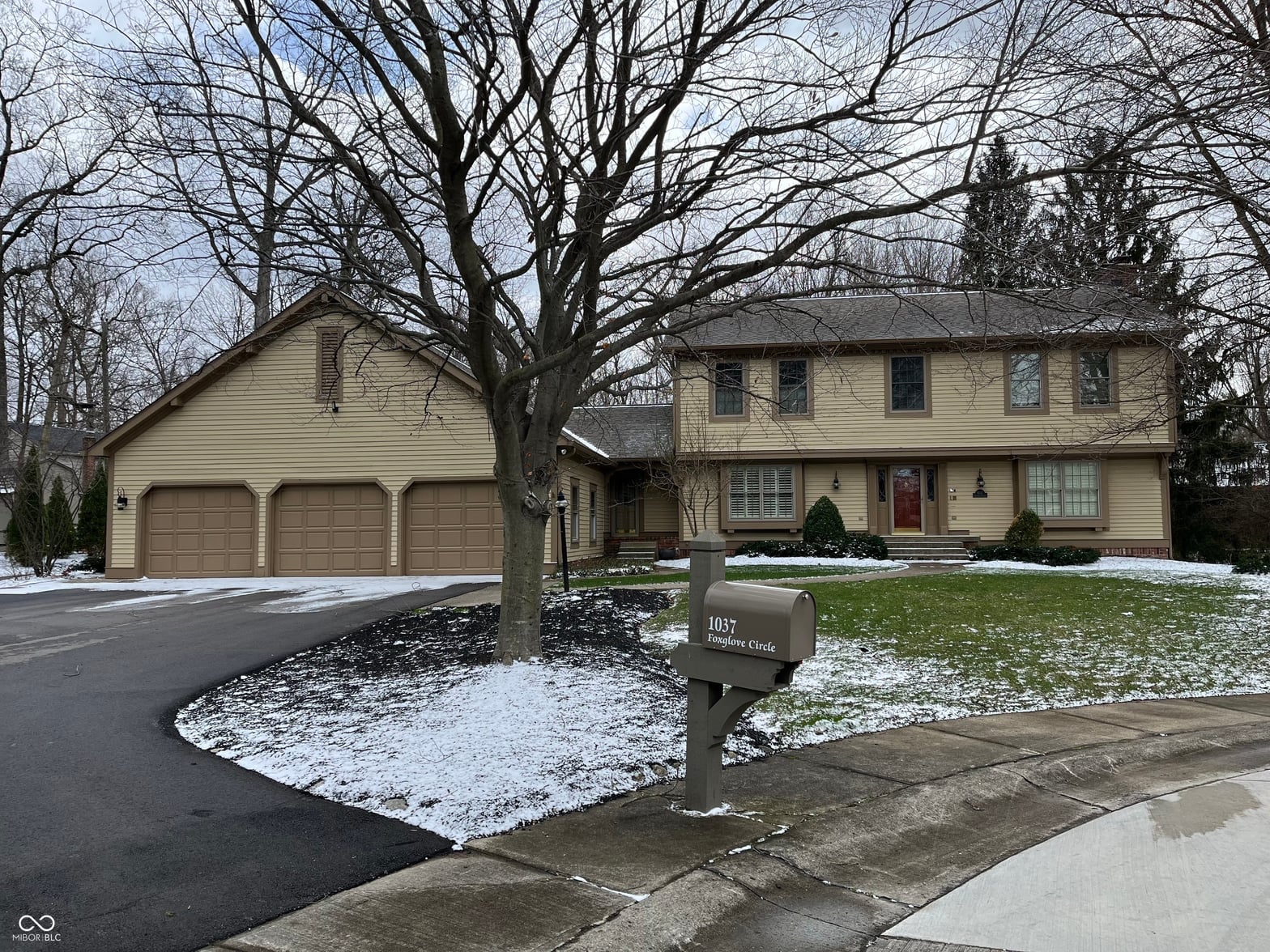 Front exterior at 1037 Foxglove Circle, Carmel, IN