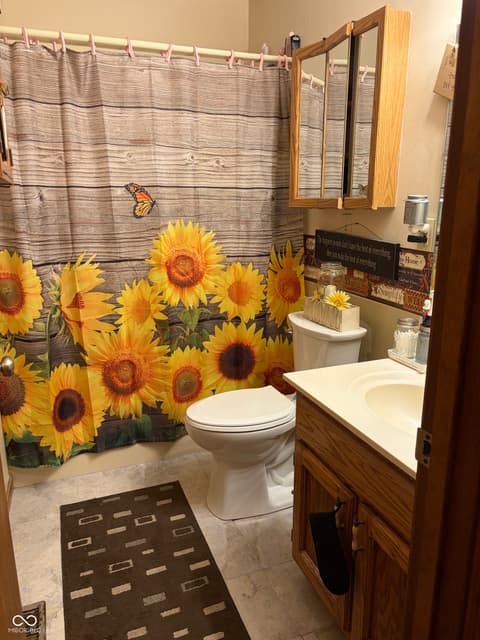 Bathroom at 1207 Sugar Hill Drive, Rushville, IN