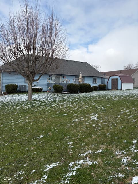 Backyard at 1207 Sugar Hill Drive, Rushville, IN