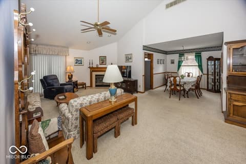 Living room at 6943 Arjay Drive, Indianapolis, IN