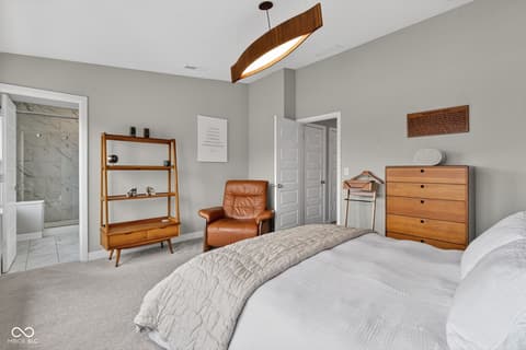 Primary bedroom at 11571 Huffington Street, Carmel, IN