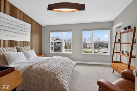 Primary bedroom at 11571 Huffington Street, Carmel, IN