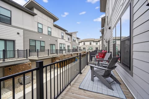 Outdoor living area at 11571 Huffington Street, Carmel, IN
