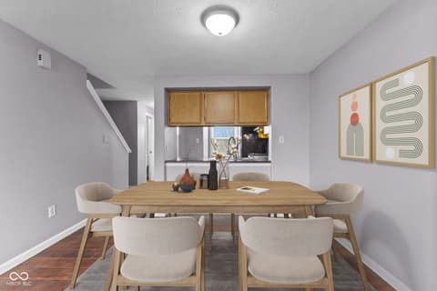 Dining room at 3737 Lima N Drive, Indianapolis, IN