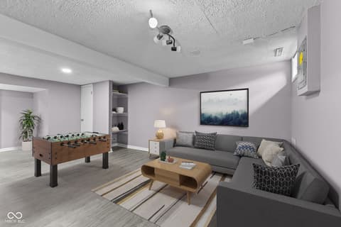 Living room at 3737 Lima N Drive, Indianapolis, IN